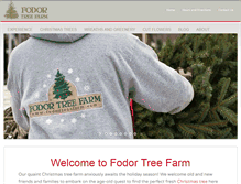 Tablet Screenshot of fodortreefarm.com